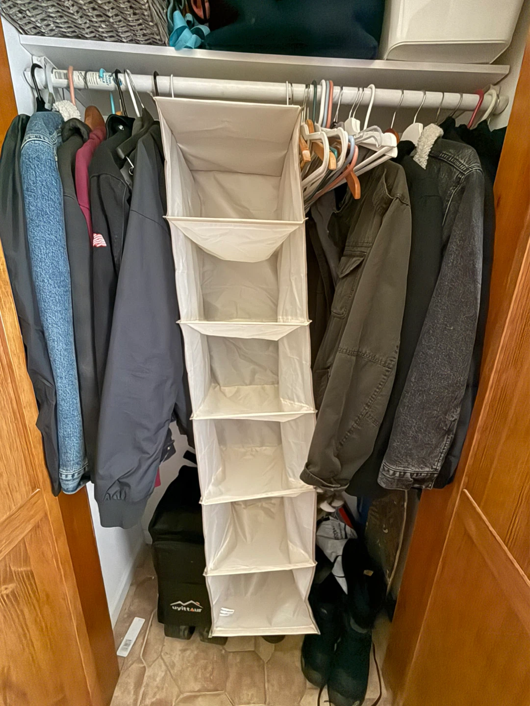 Hanging Closet Organizer with 6 Shelves
