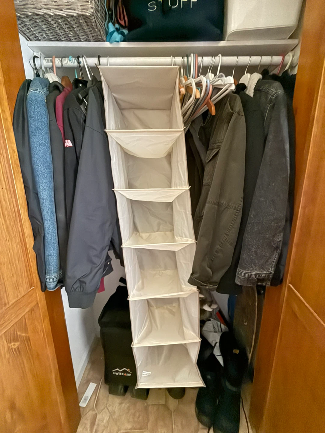 Hanging Closet Organizer with 6 Shelves - photo 2