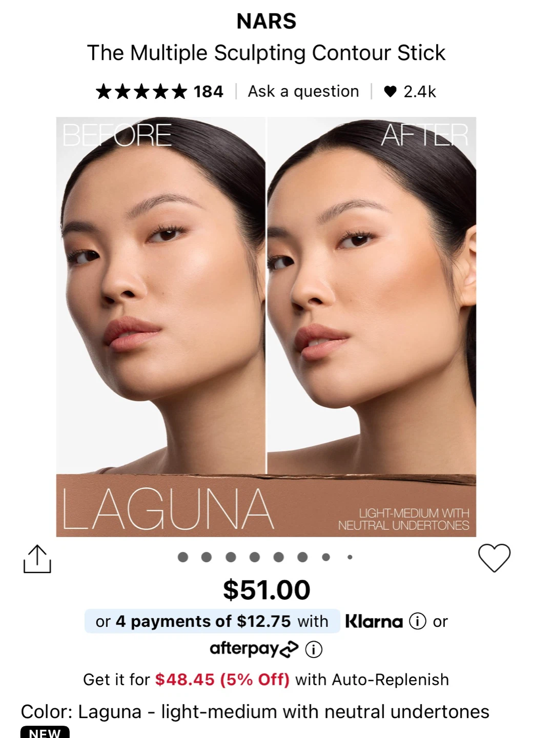NARS Sculpting Contour Stick Laguna (mini)‼️last price ‼️ - photo 4