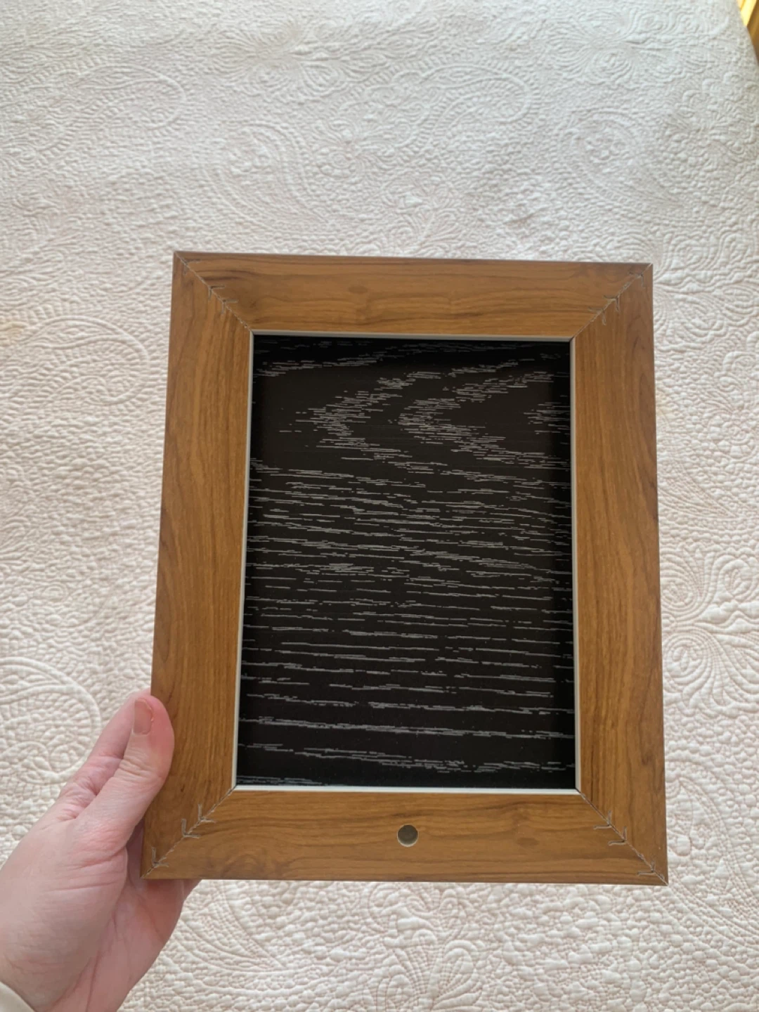 Swan canvas in wooden frame - photo 4