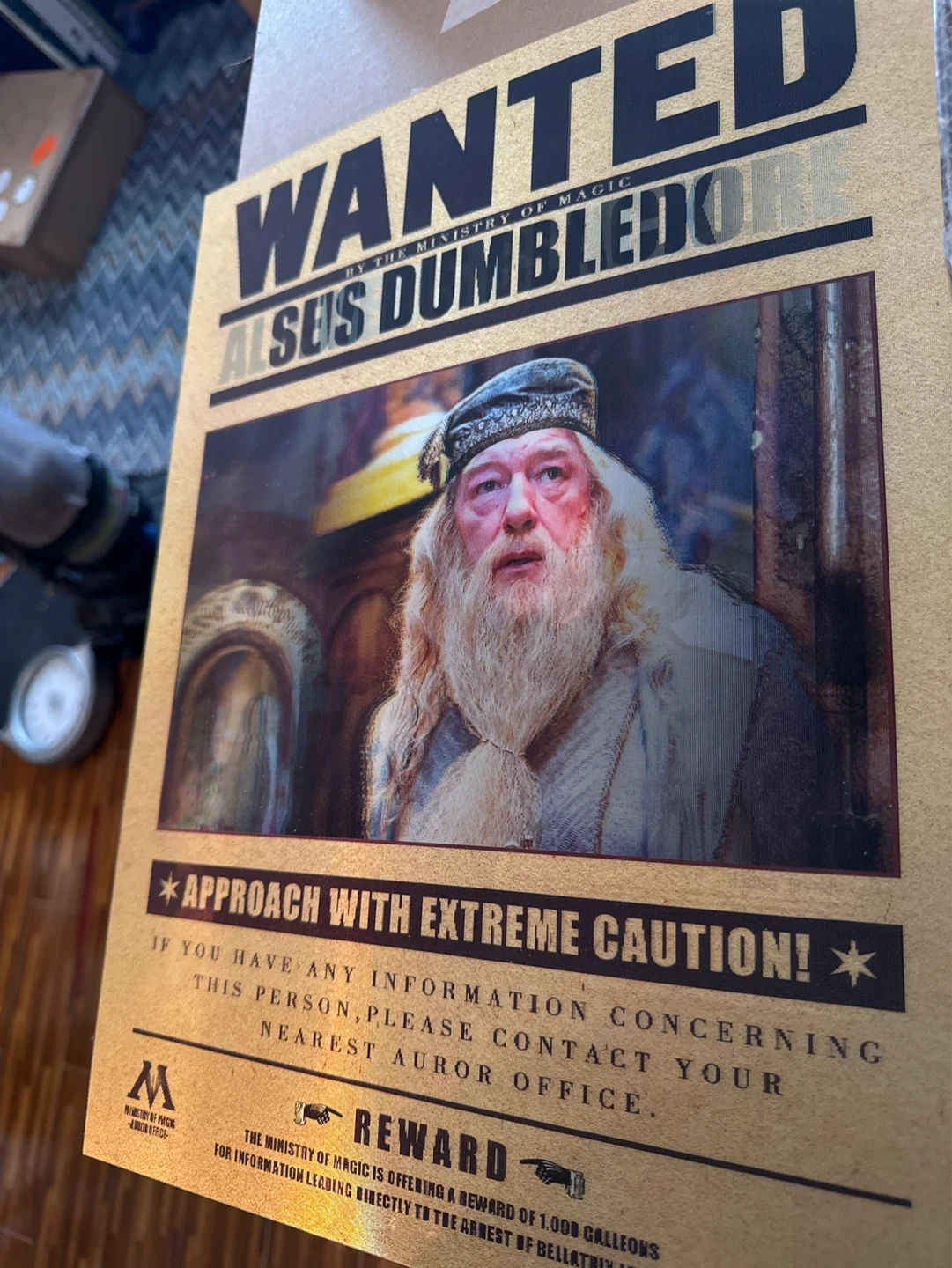 Harry Potter Hologram one poster three people on it - photo 3