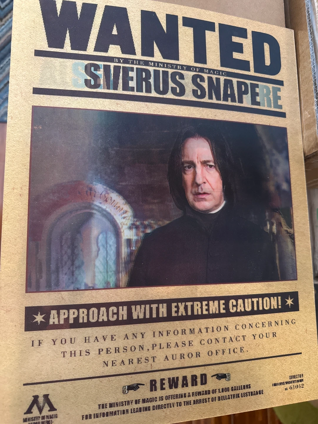 Harry Potter Hologram one poster three people on it - photo 2
