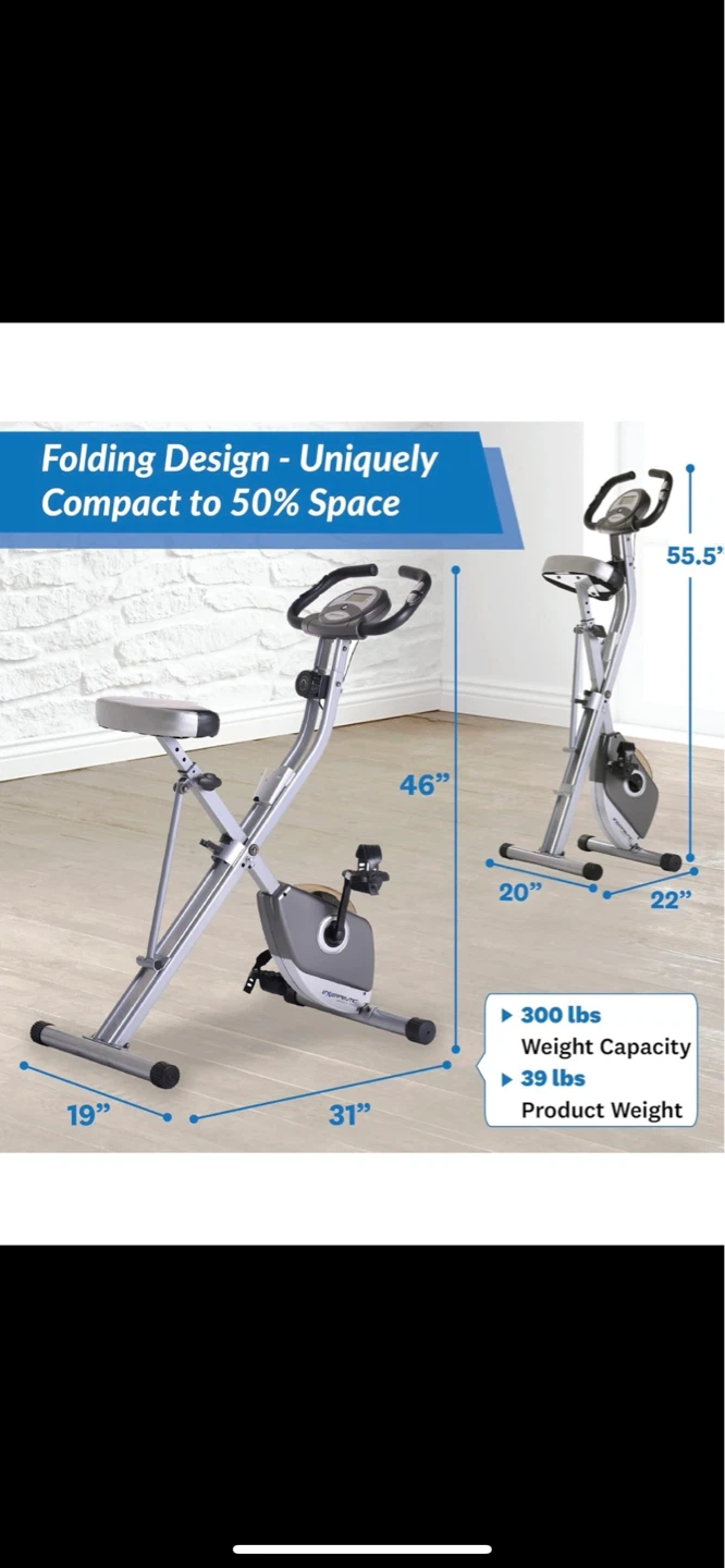 Exerpeutic Folding Exercise Bike