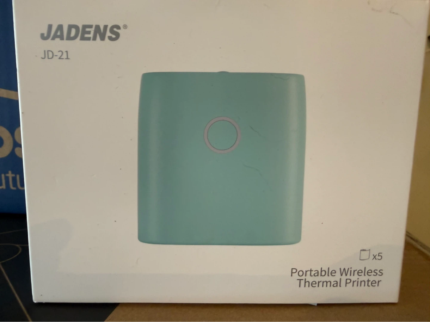 JADENS JD-21 Portable Wireless Thermal Printer - Teal - photo 2