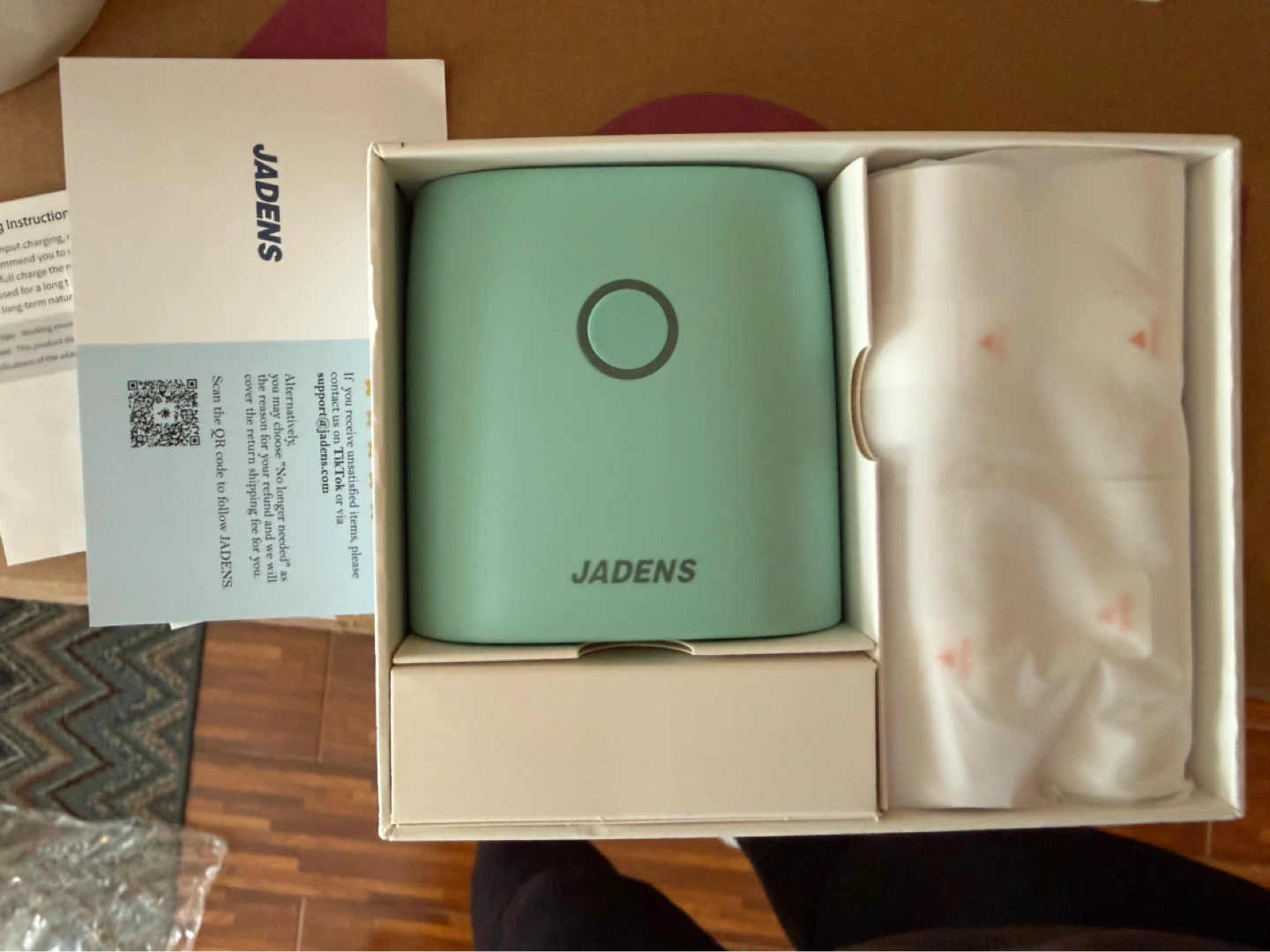 JADENS JD-21 Portable Wireless Thermal Printer - Teal