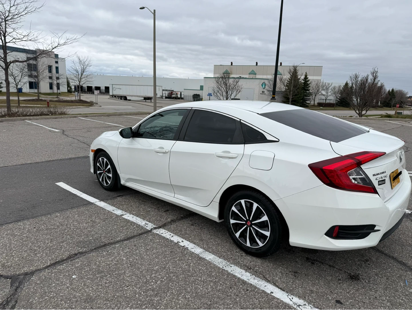 White Honda Civic LX 2017