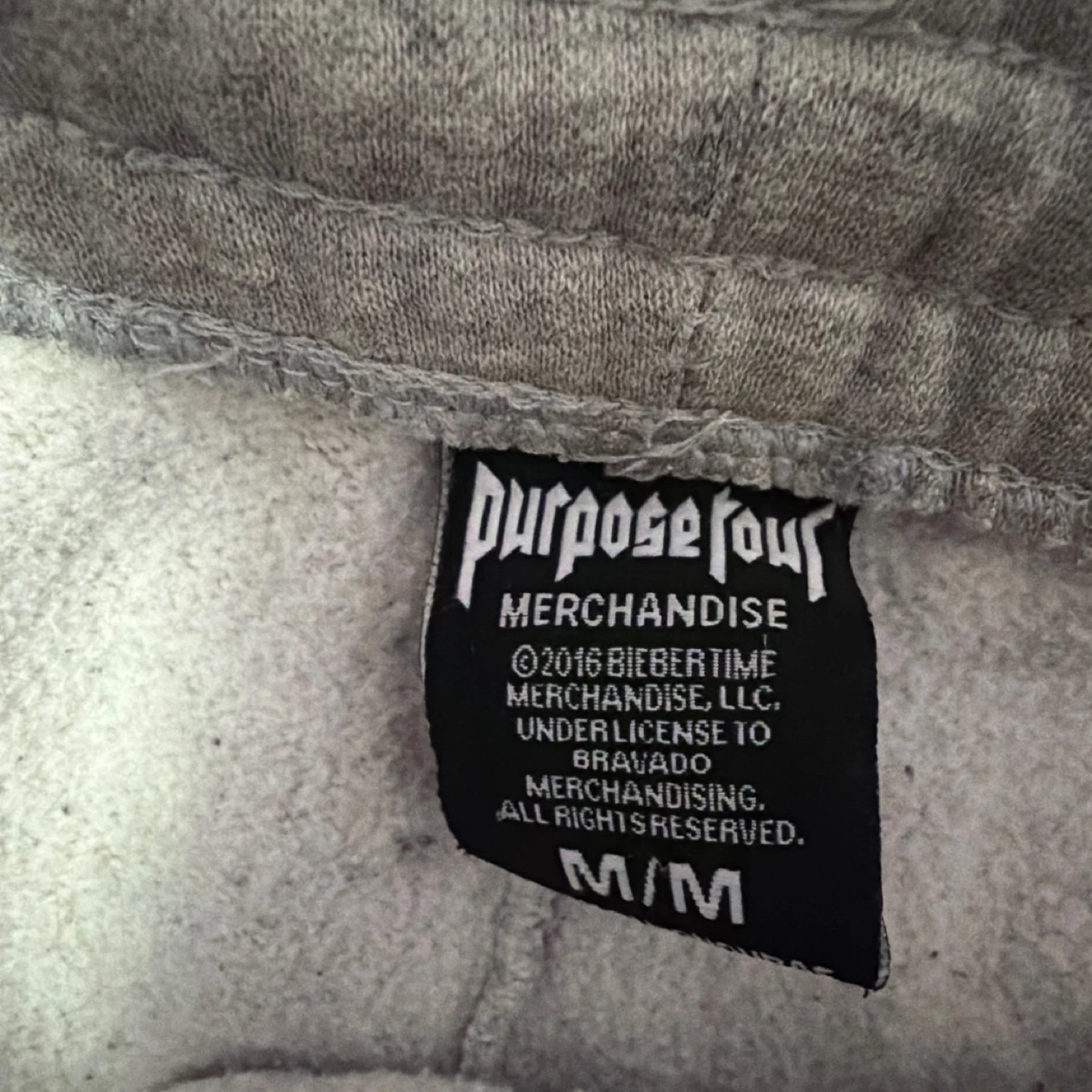Purpose Tour Merchandise Sweatpants M/M Grey - photo 2