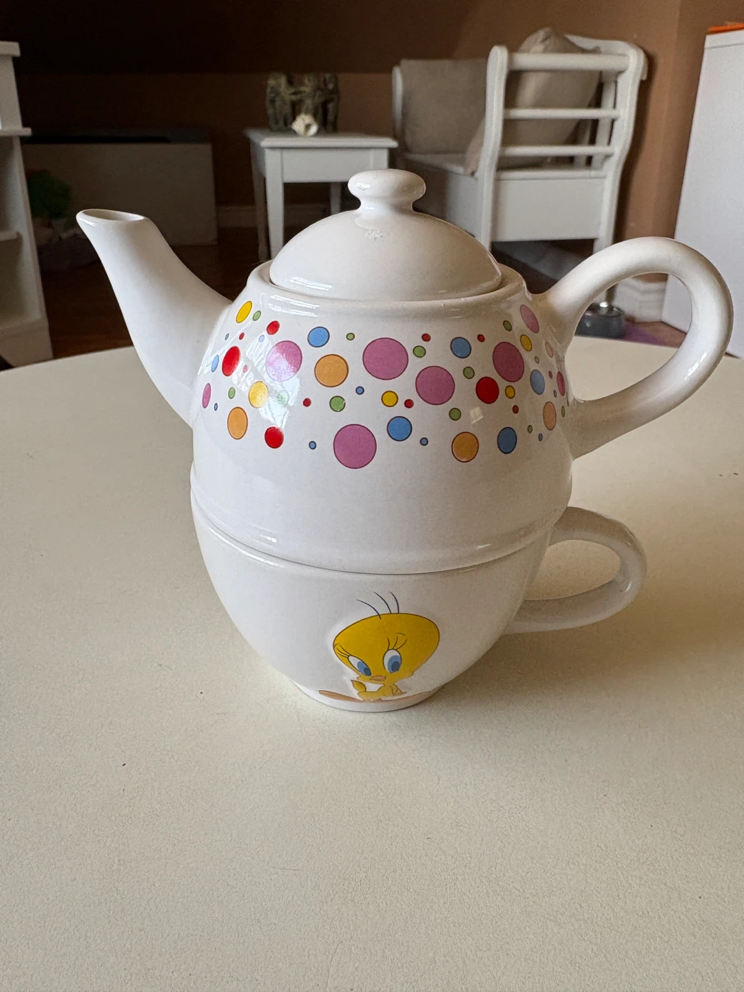 Tweety Bird Teapot and Cup Set warmer brothets