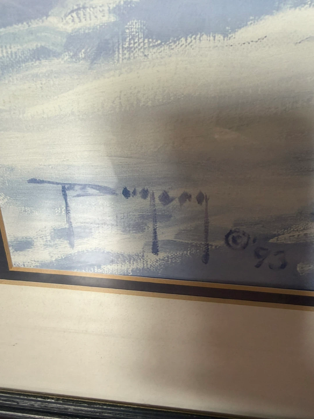 Framed Art Print - Children Building Snowman, '93 - photo 2