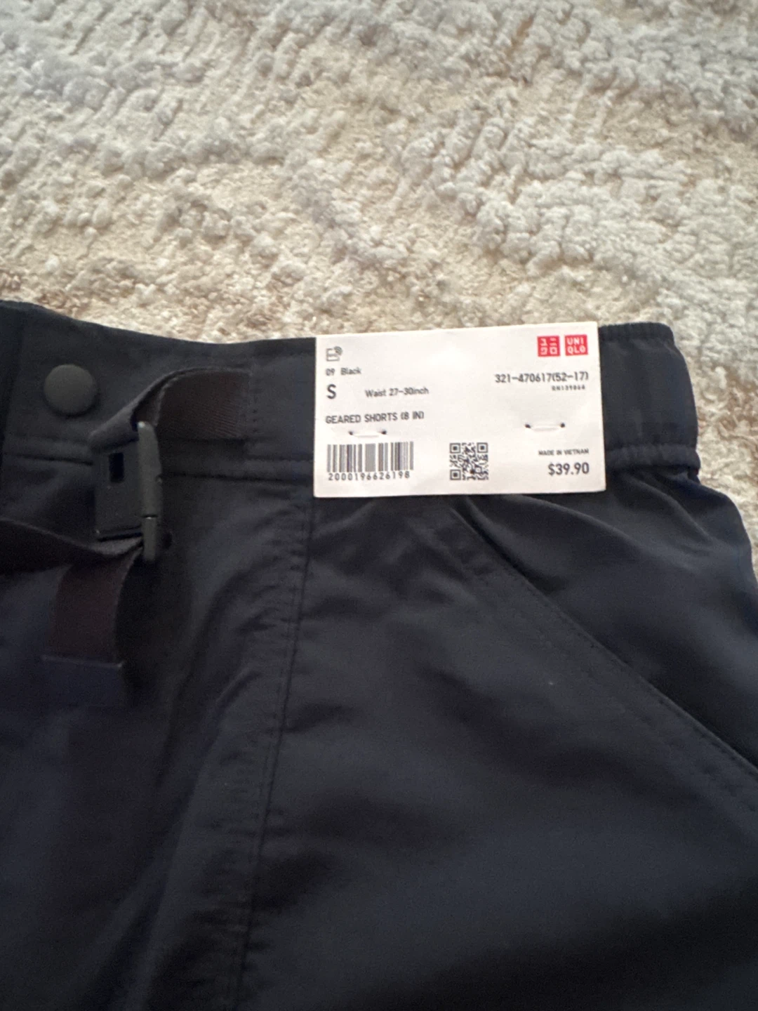 Uniqlo Geared Shorts Black Size S - photo 3