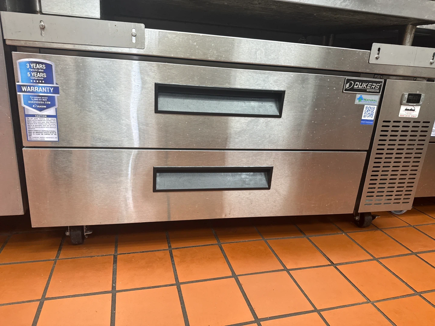 Dukers-Dayton Stainless Steel Refrigerated