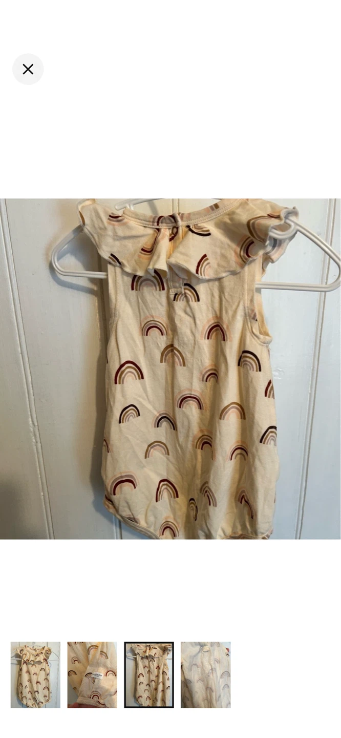 Loulou  Lollipop Rainbow Ruffle Romper - photo 3