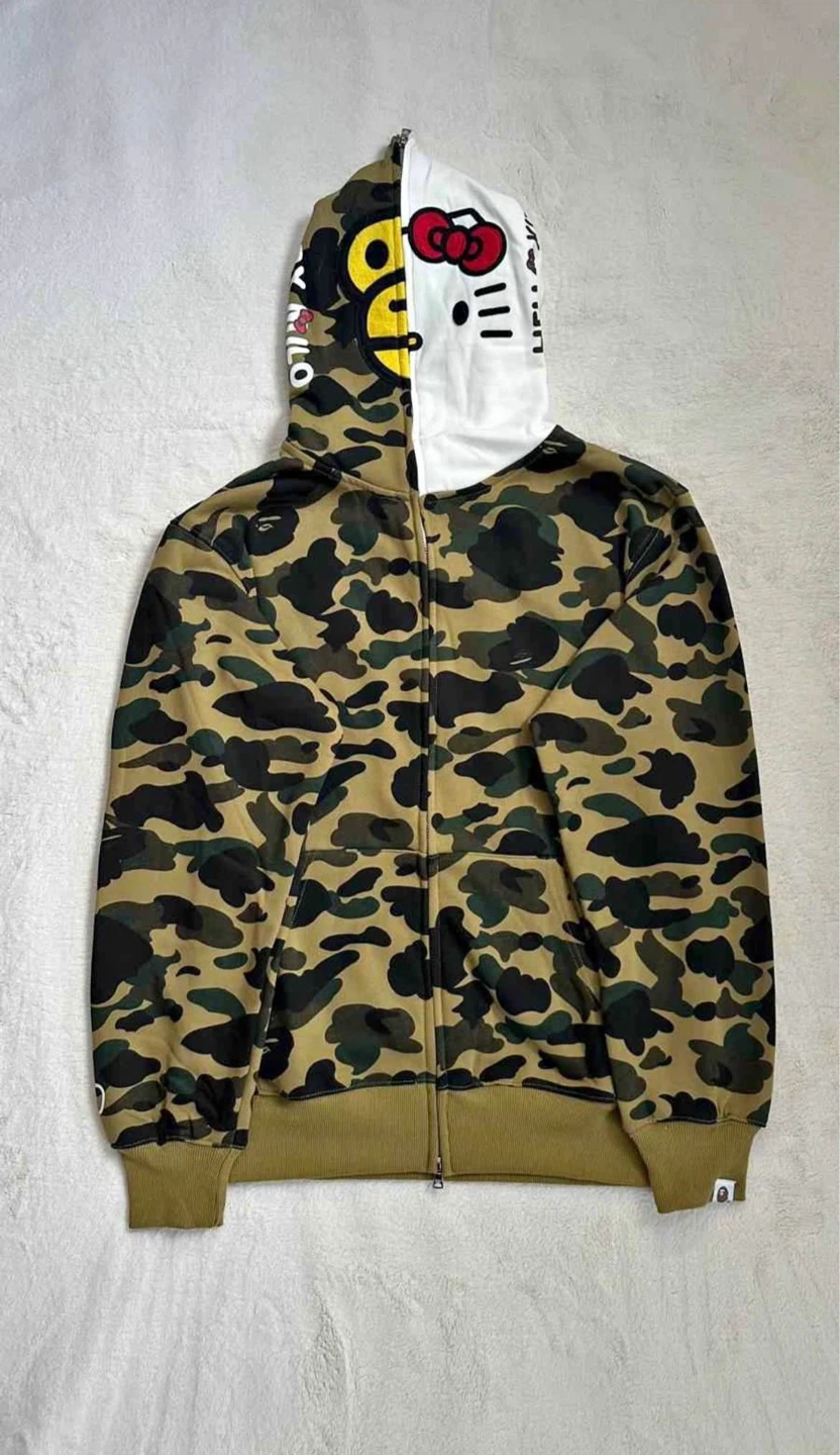 BAPE x Hello Kitty Camo Full Zip Hoodie