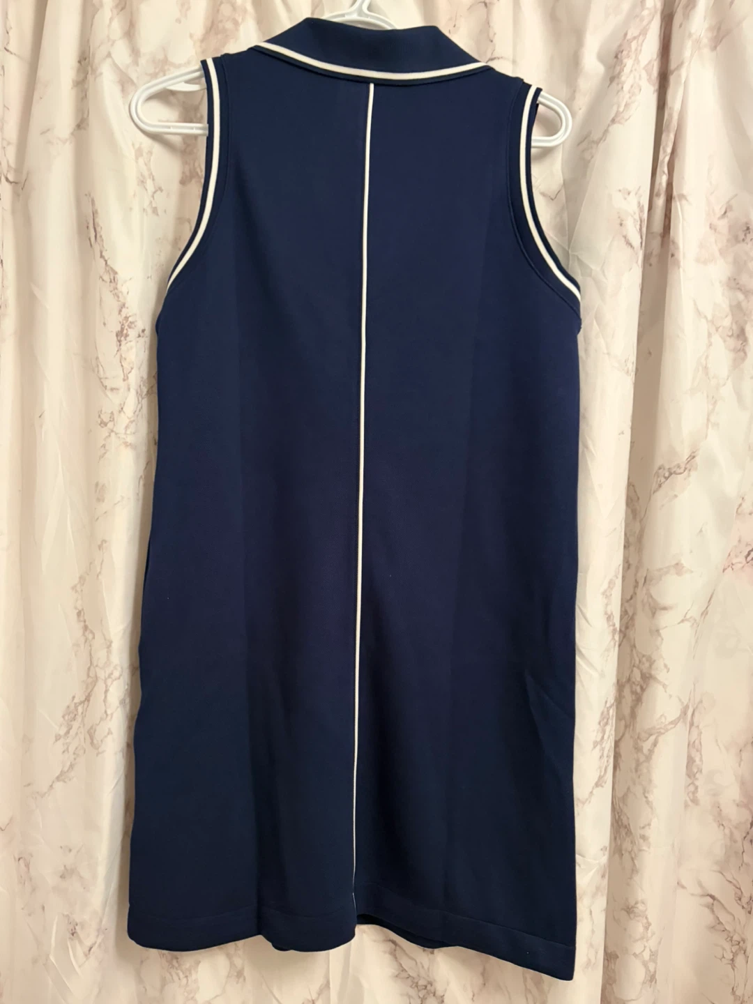 SPANKX Navy Sleeveless Polo Dress with White Trim - photo 5