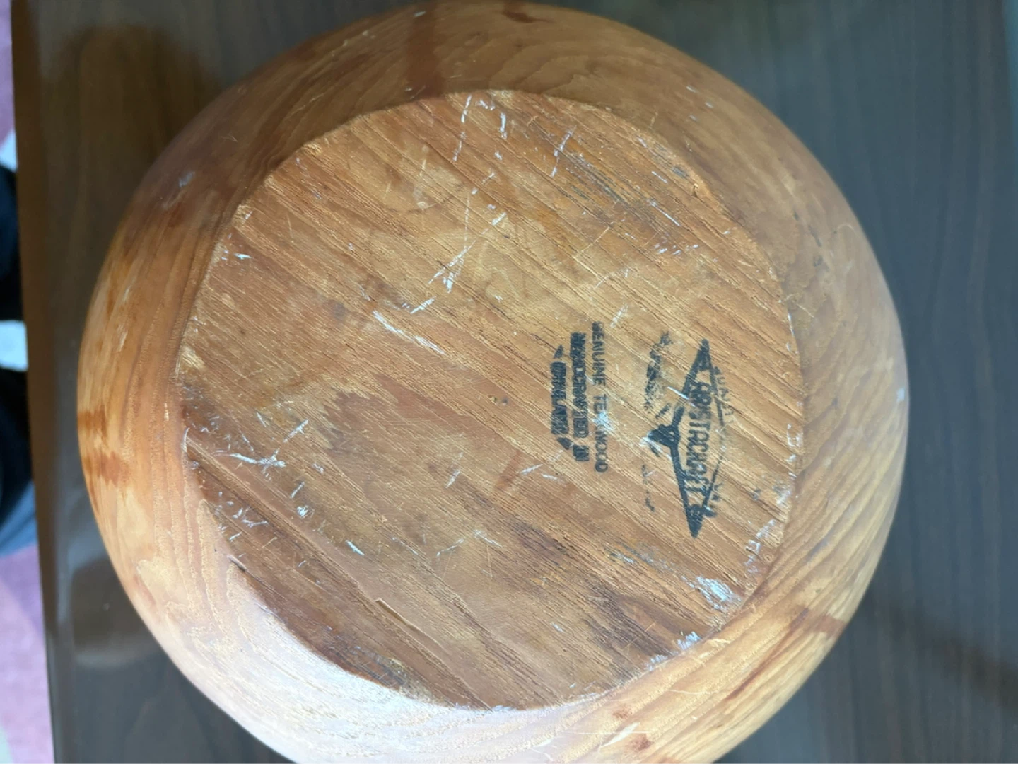 Teakwood Vintage Teak bowl 1950s - photo 4