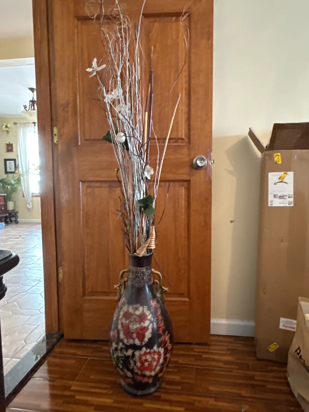 Decorative Vase with Dried Stems - photo 3