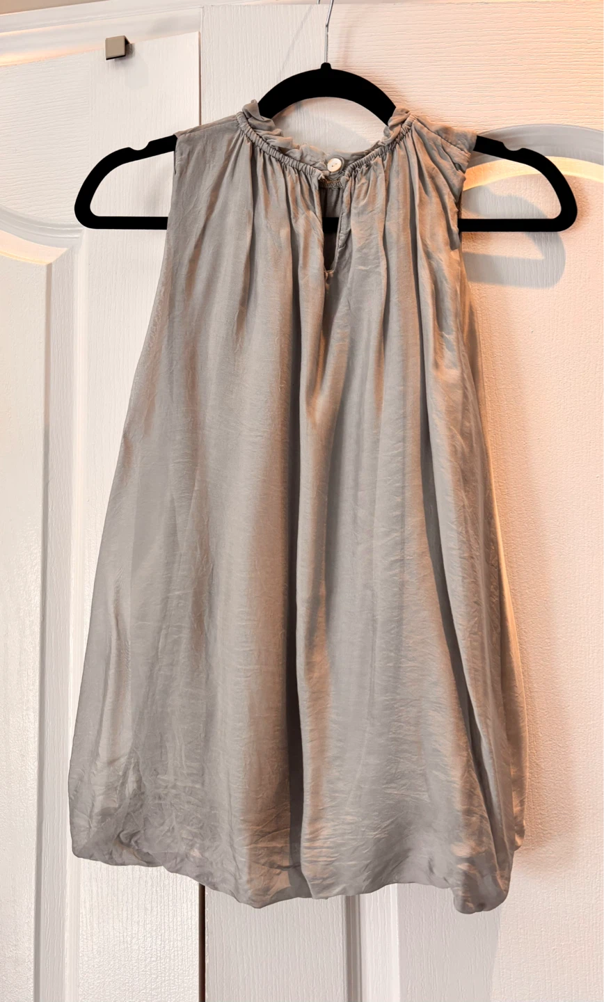 M Made in Italy silk blend sleeveless blouse - photo 2