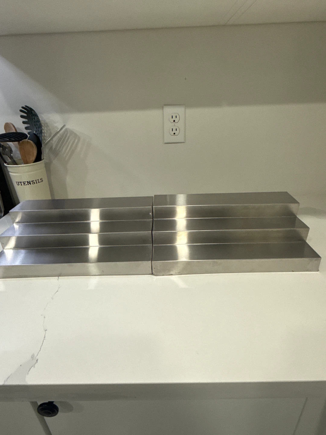 Moving!!Stainless Steel Spice Rack / Tiered Organizer Set (2)