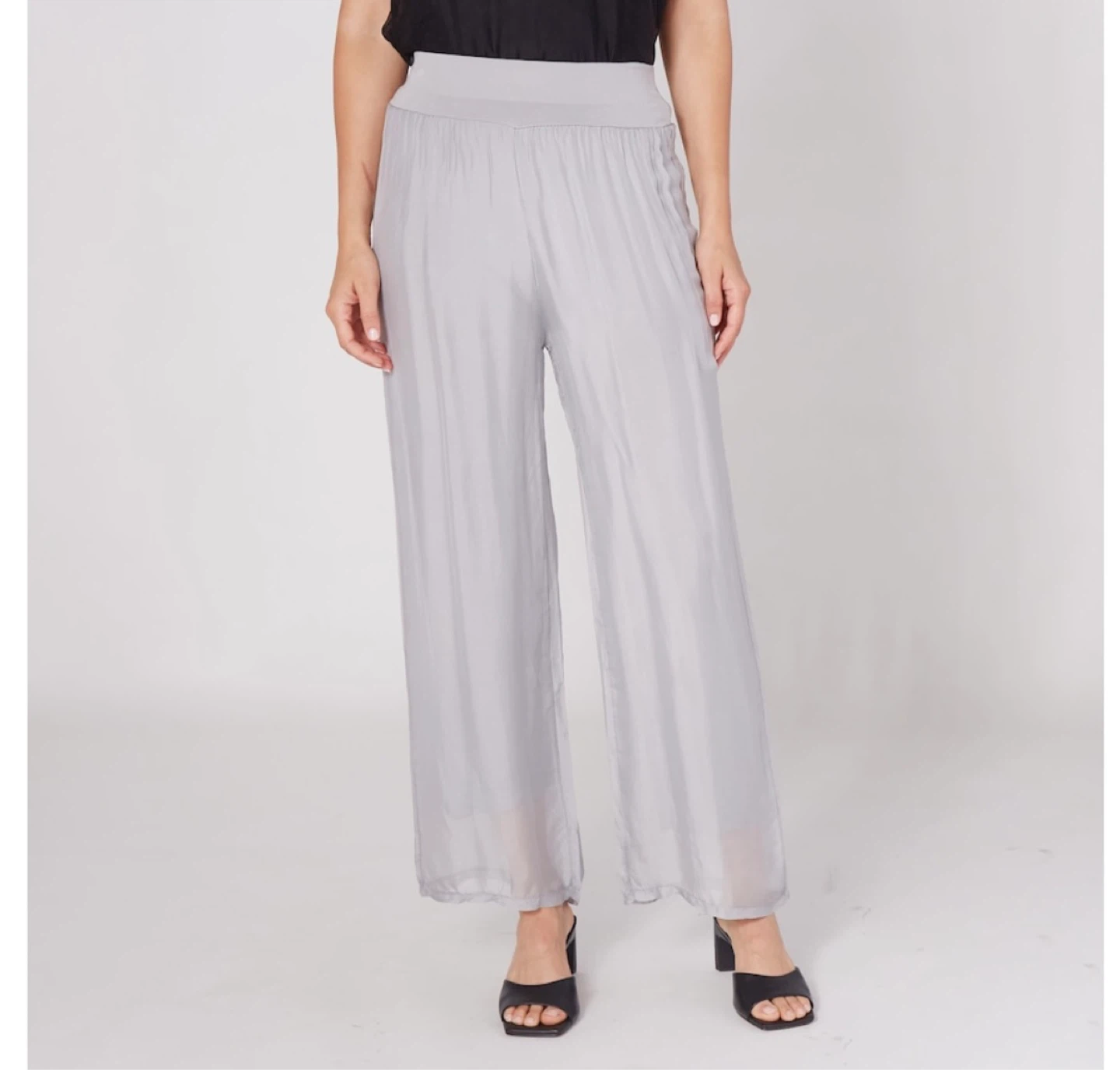 M Made in Italy silk blend pants - photo 2