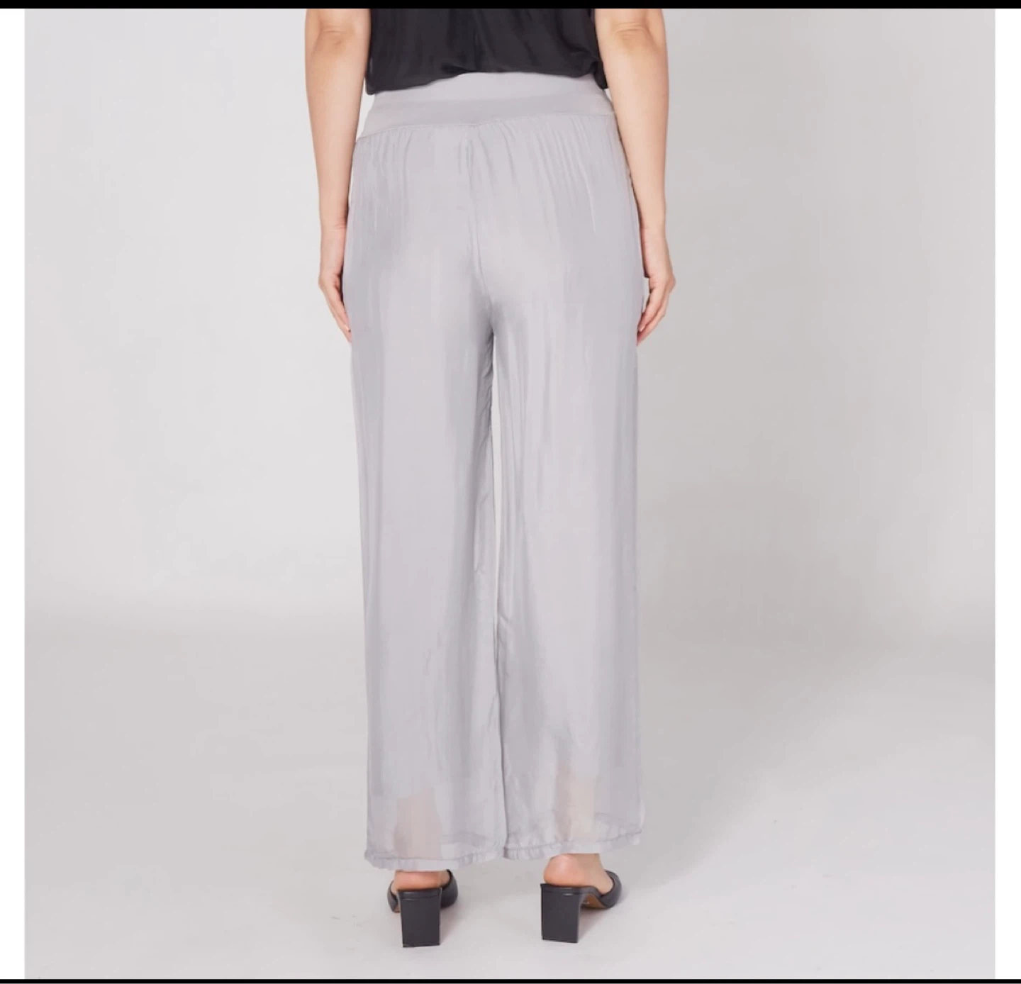 M Made in Italy silk blend pants - photo 3