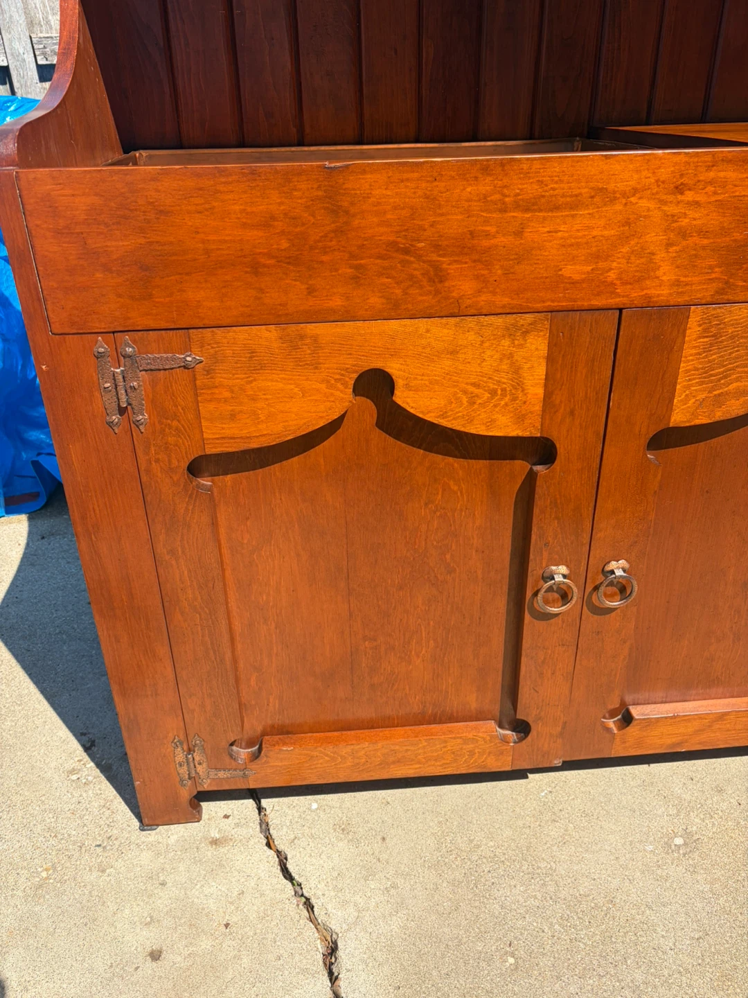 Antique Wooden Kitchen Hutch - photo 2