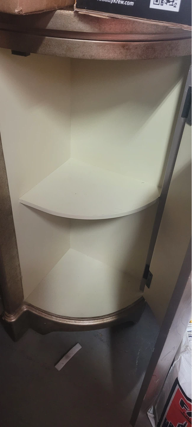 Vintage Accent Cabinet with Decorative Scrollwork - photo 2