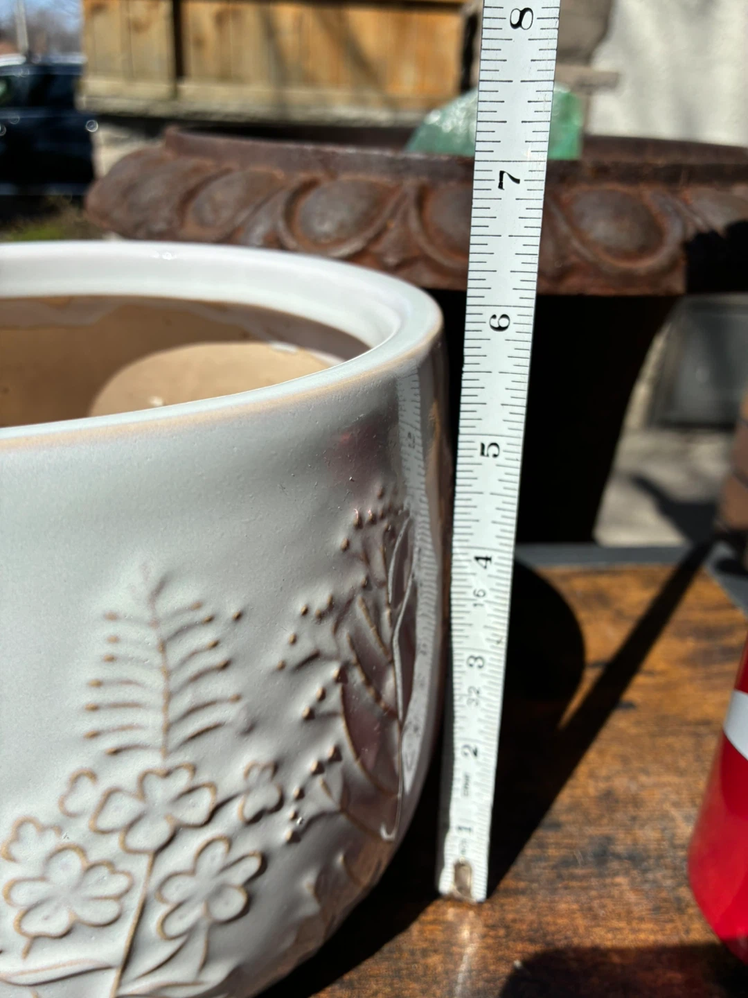 $7 Flower plant pot planter drainage & stopper pottery neutral - photo 3