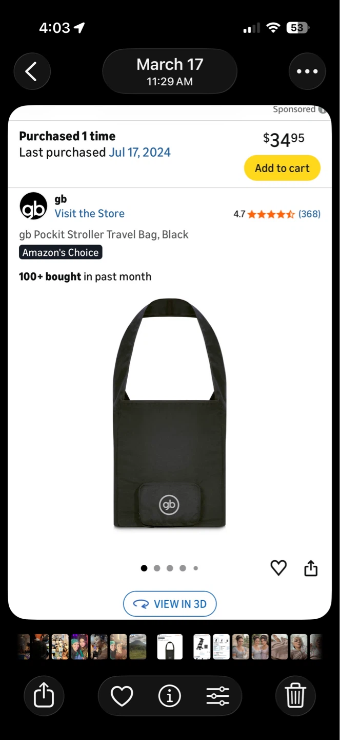 gb Pockit All Terrain Stroller - Velvet Black - photo 3