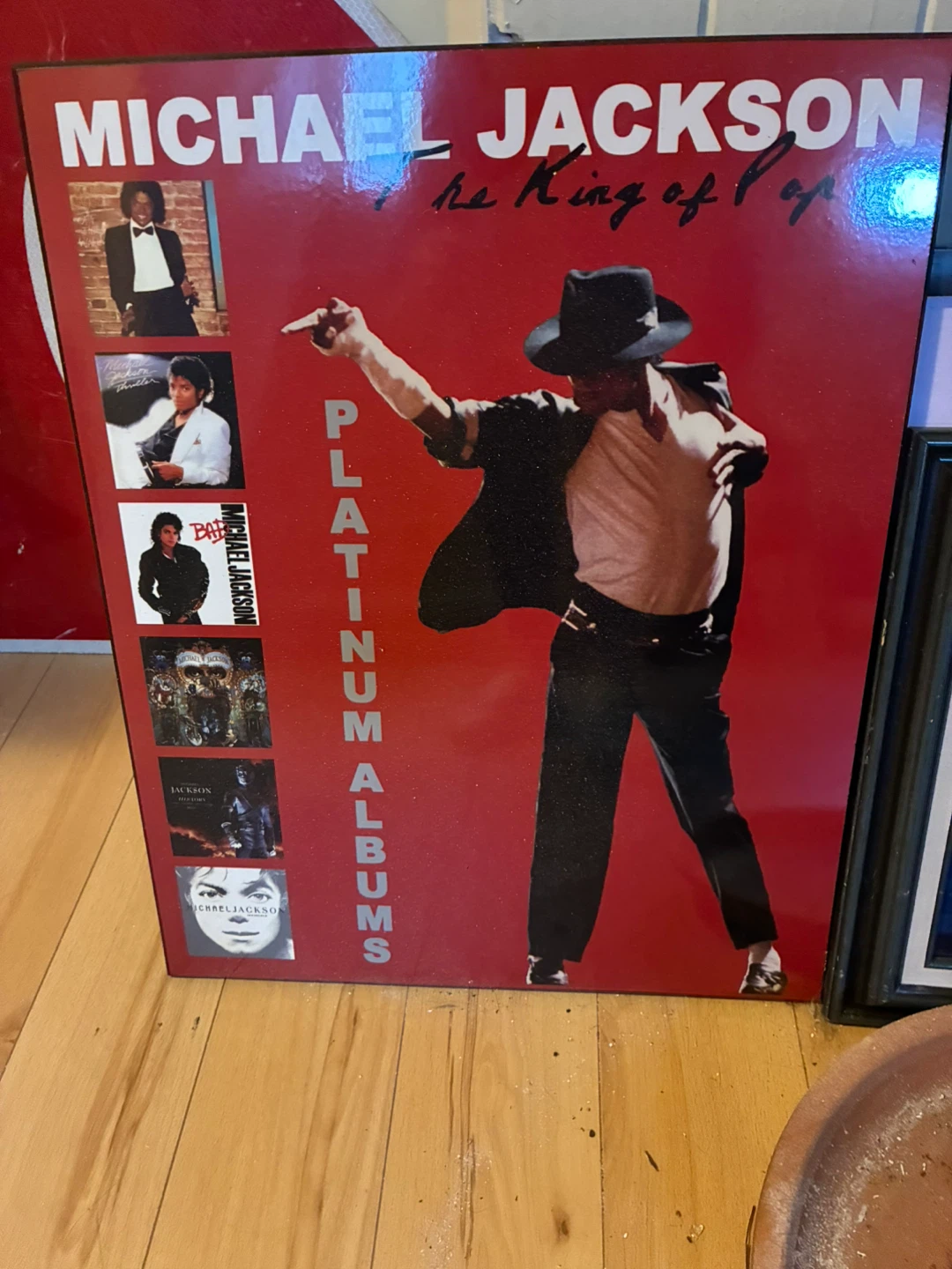 Michael Jackson "The King of Pop" Platinum Albums Display