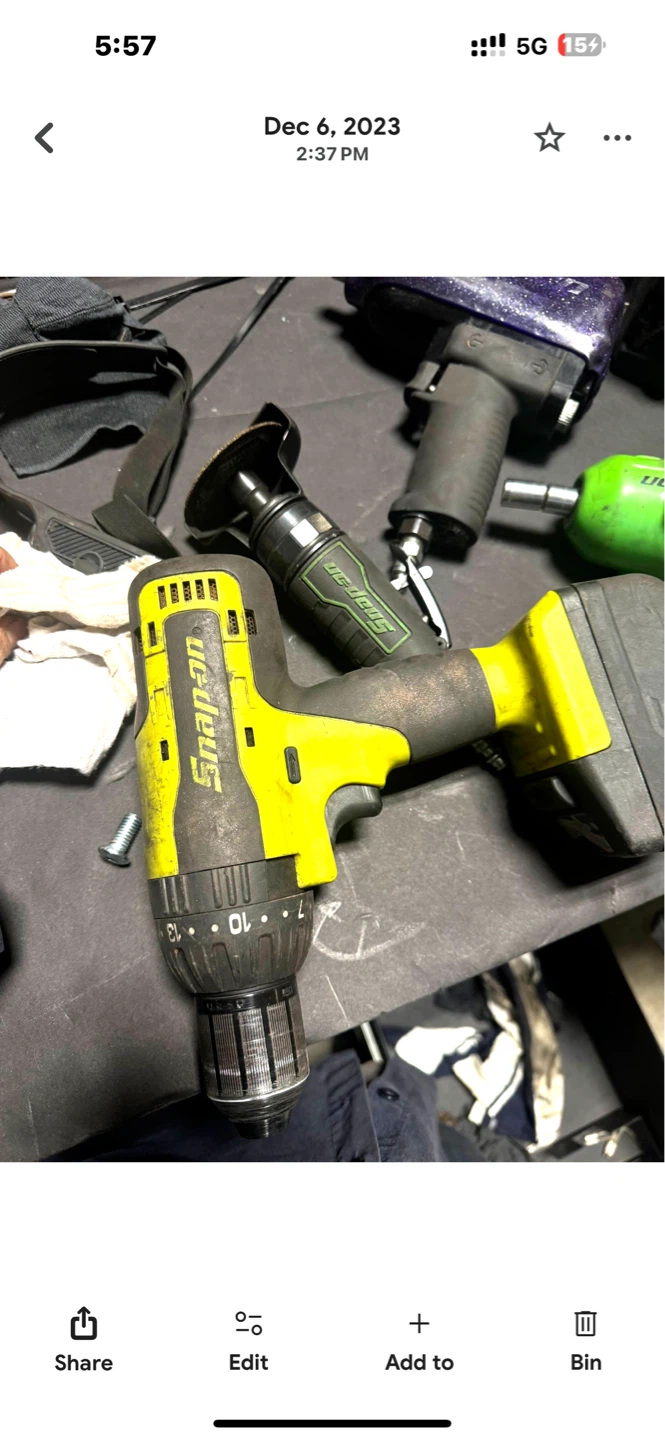 Snap-on Cordless Drill - photo 2