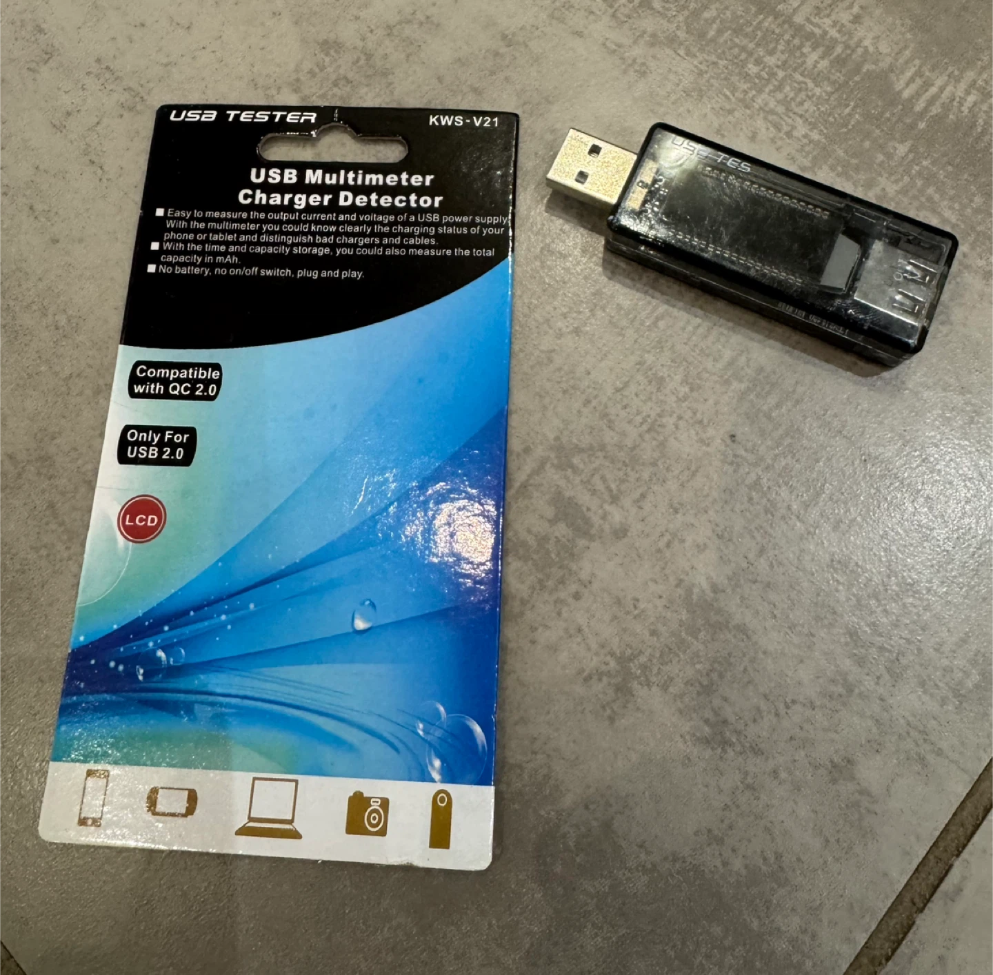 USB Multimeter Charger Detector KWS-V21 - photo 3