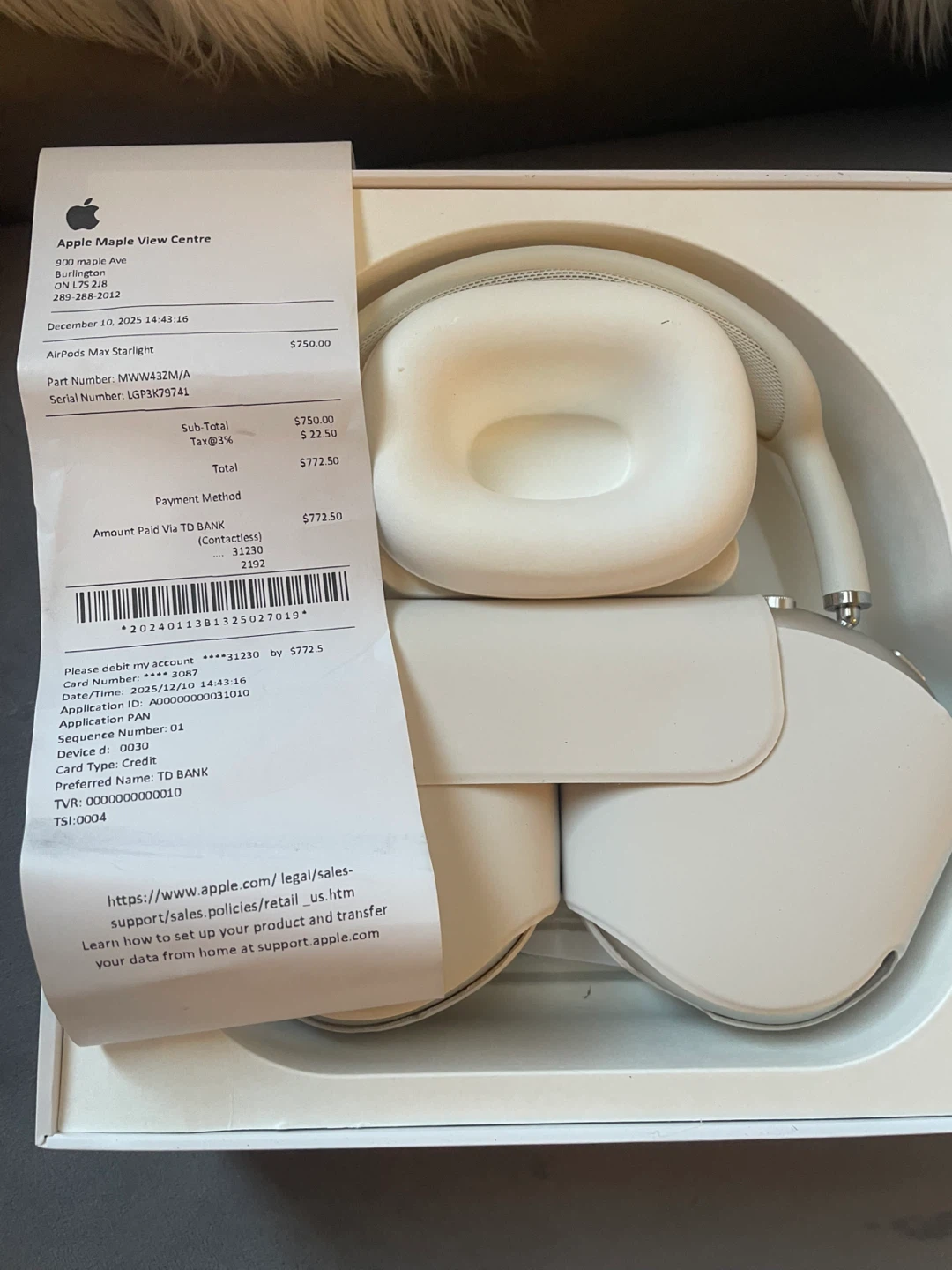 Apple AirPods Max Headphones - starlight