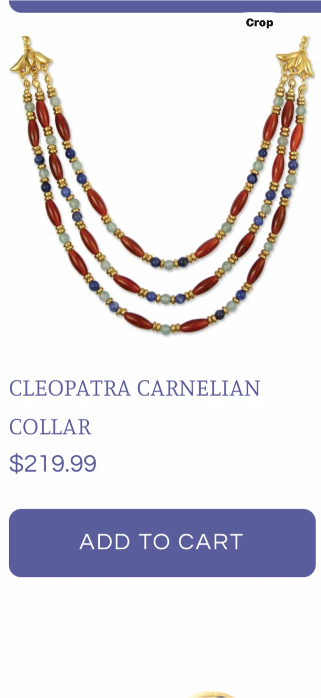 Cleopatra Carnelian Collar Necklace