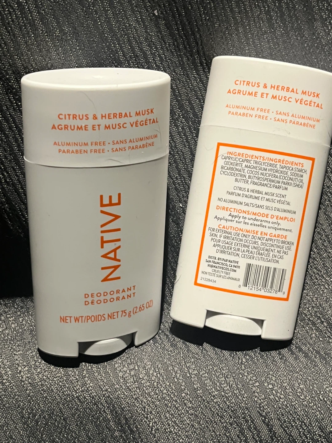 Native Citrus & Herbal Musk Deodorant - 2 x 75g - photo 2