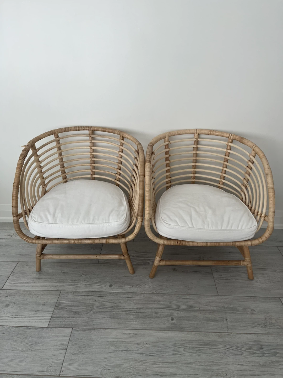 2 Ikea BUSKBO Rattan chairs - photo 4