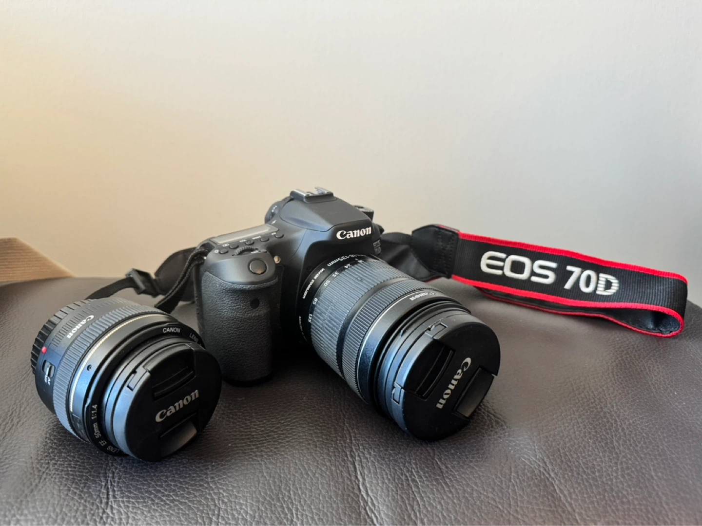 Canon EOS 70D DSLR Bundle - 2 Lenses (50mm f1.4 & 18-135mm)