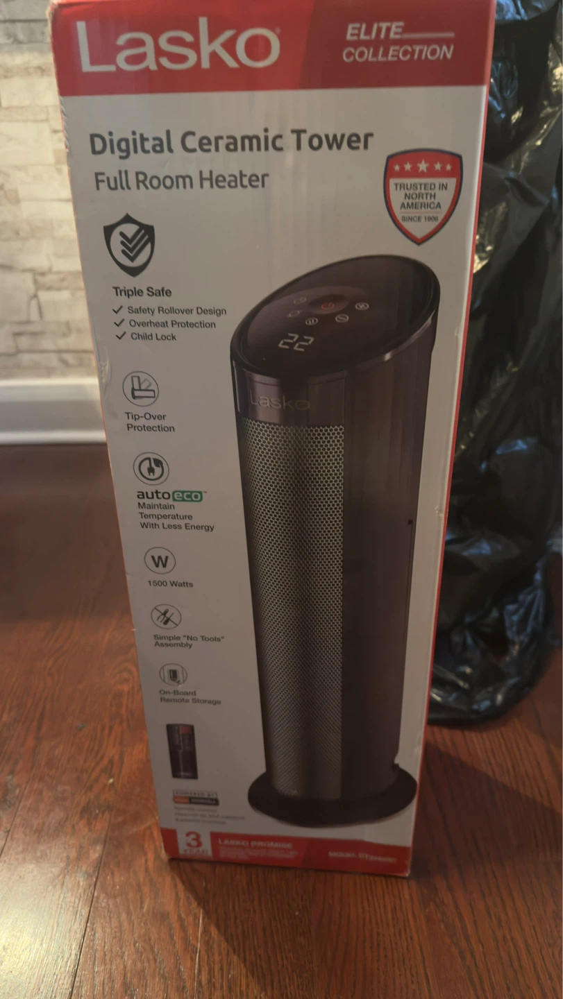 Lasko Digital Ceramic Tower Full Room Heater