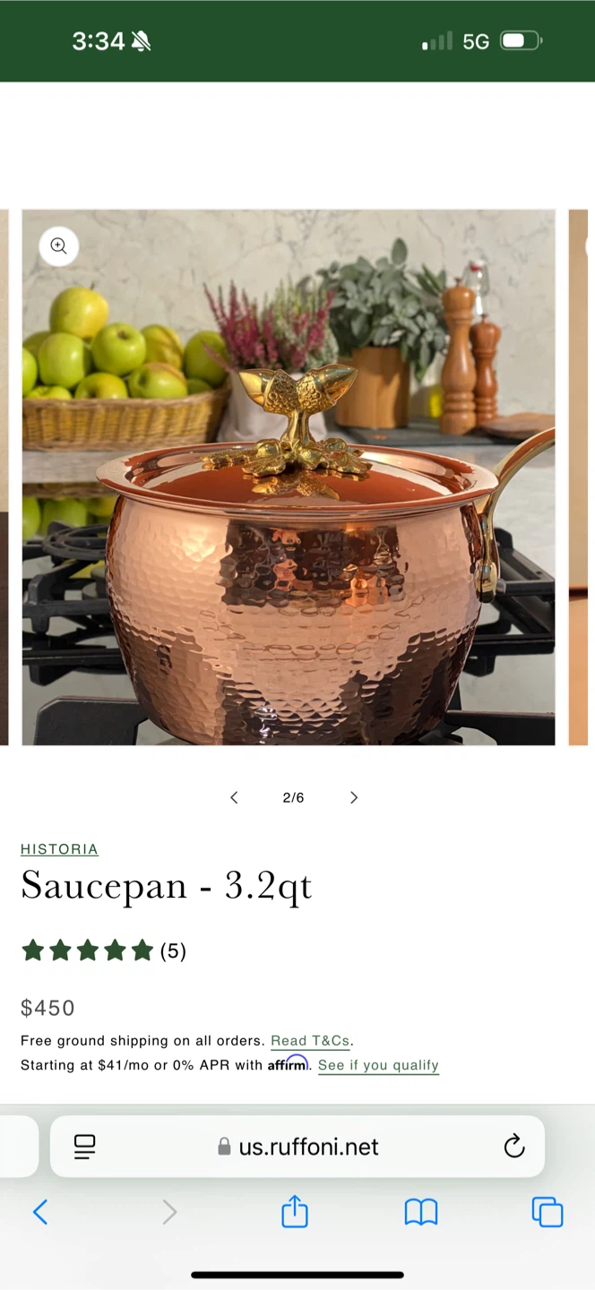 Ruffoni Historia Saucepan - 3.2qt Copper - photo 5