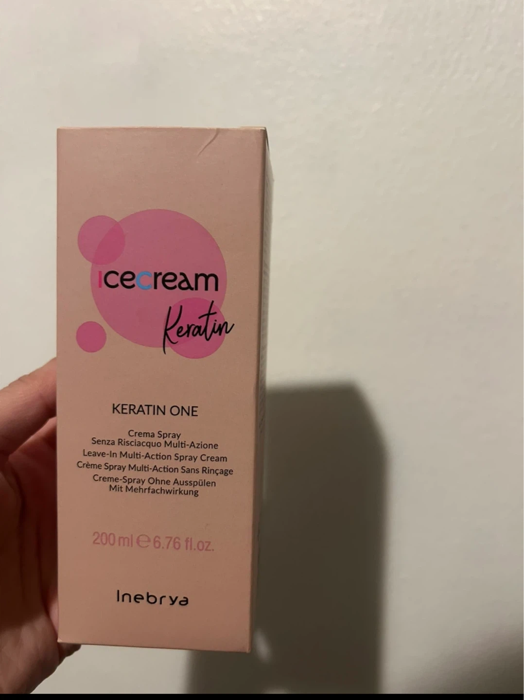 Brand New Ice Cream Keratin One Leave-In Spray Cream