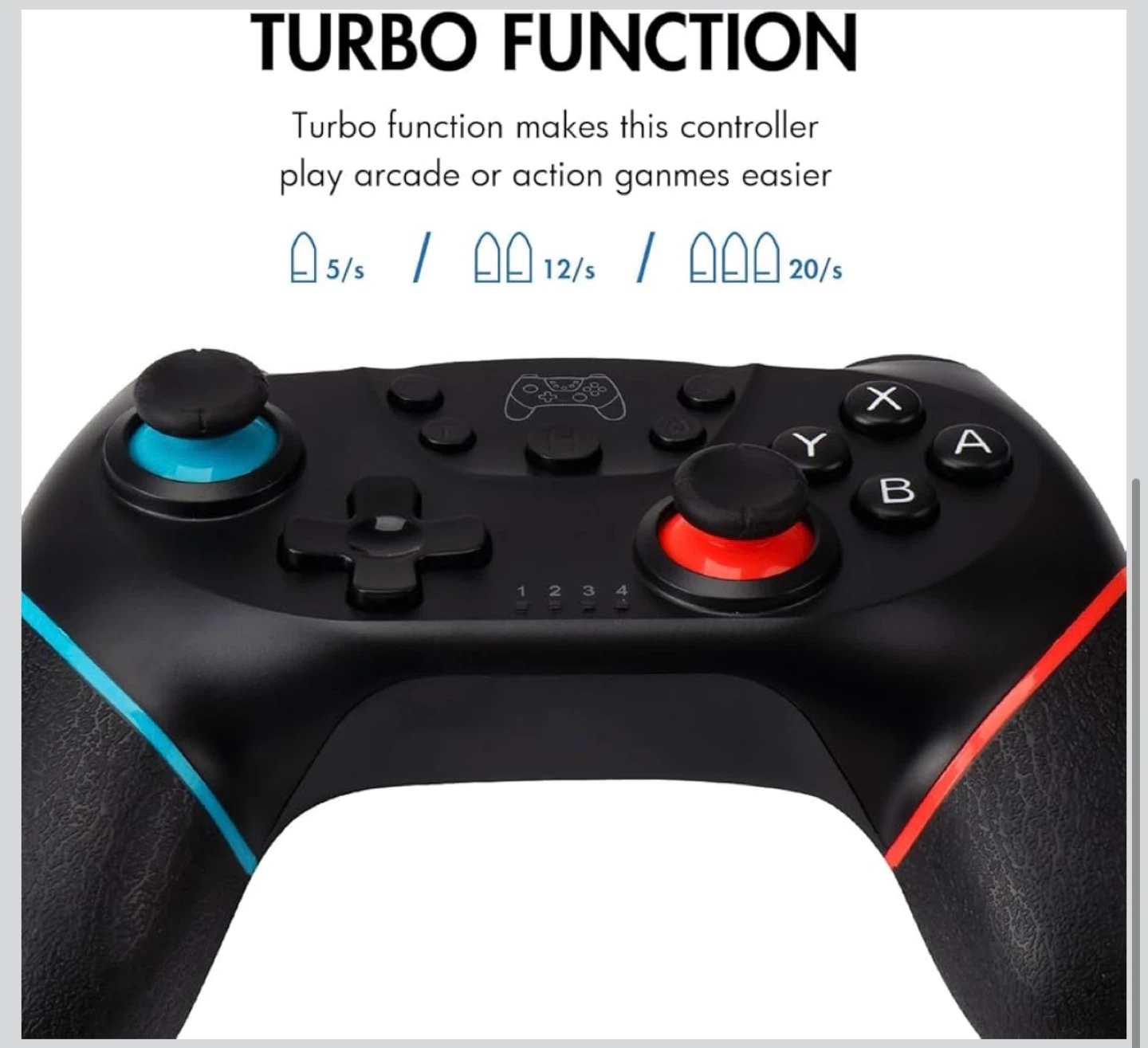 Switch Pro Controller - Wireless Gamepad Joystick (Black) - photo 5