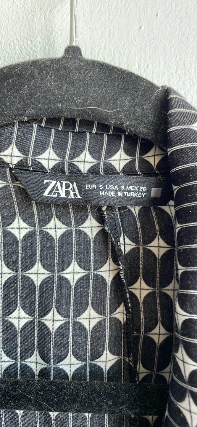 ZARA Geometric Print Wrap Dress Size S - photo 2