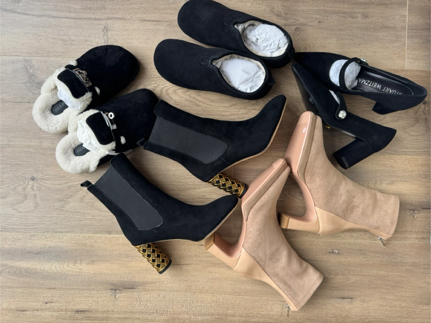Suede Boots and Shoes Assortment