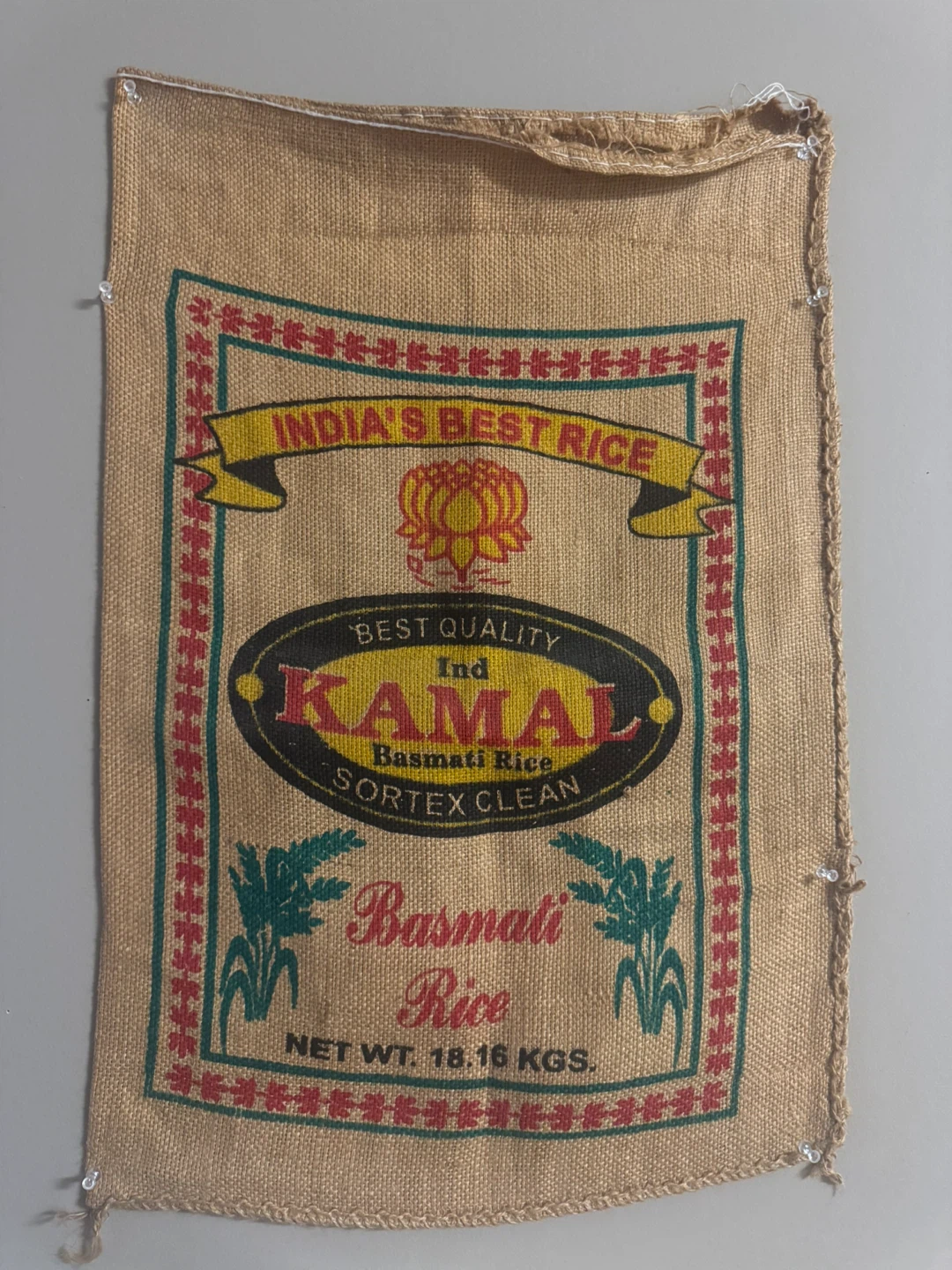 Burlap Rice Sack