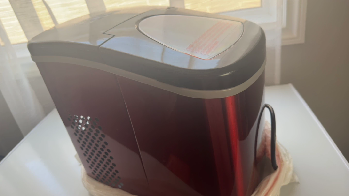 Red Portable Ice Maker