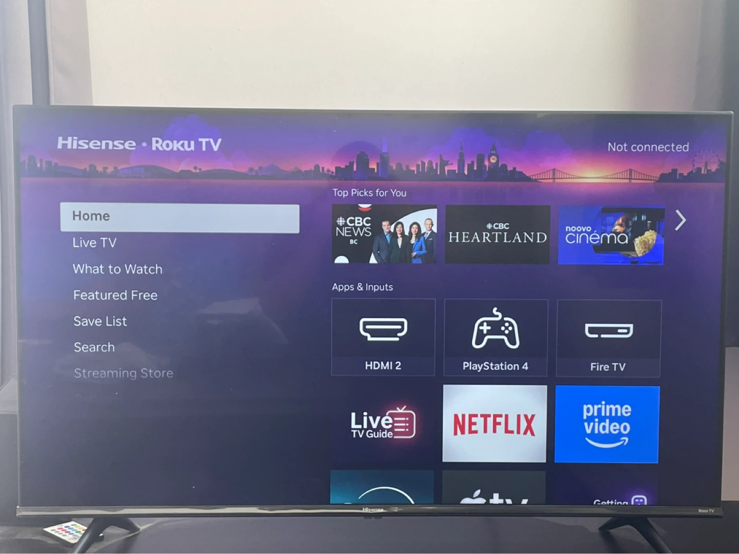 Hisense Roku Smart TV 43”