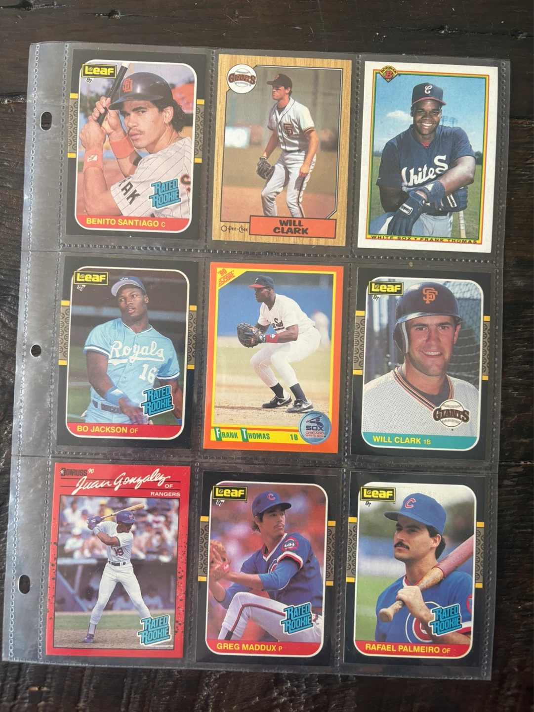 Collection of 9 Baseball Cards