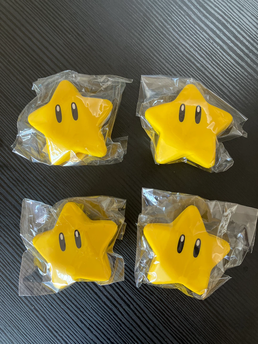 Set of 4 Super Mario Star Figures