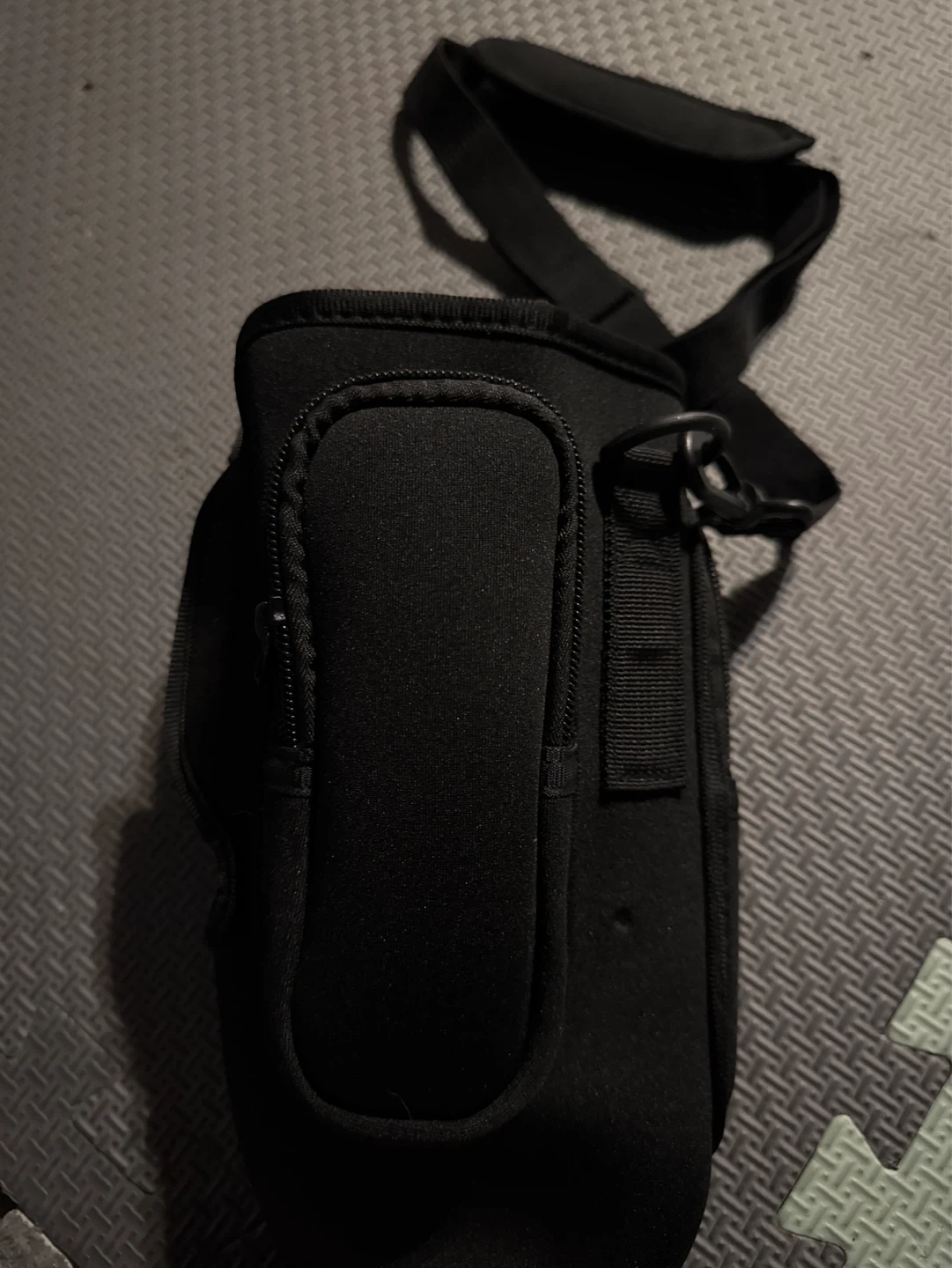 Black Pouch Water-bottle Holder with Shoulder Strap - photo 3