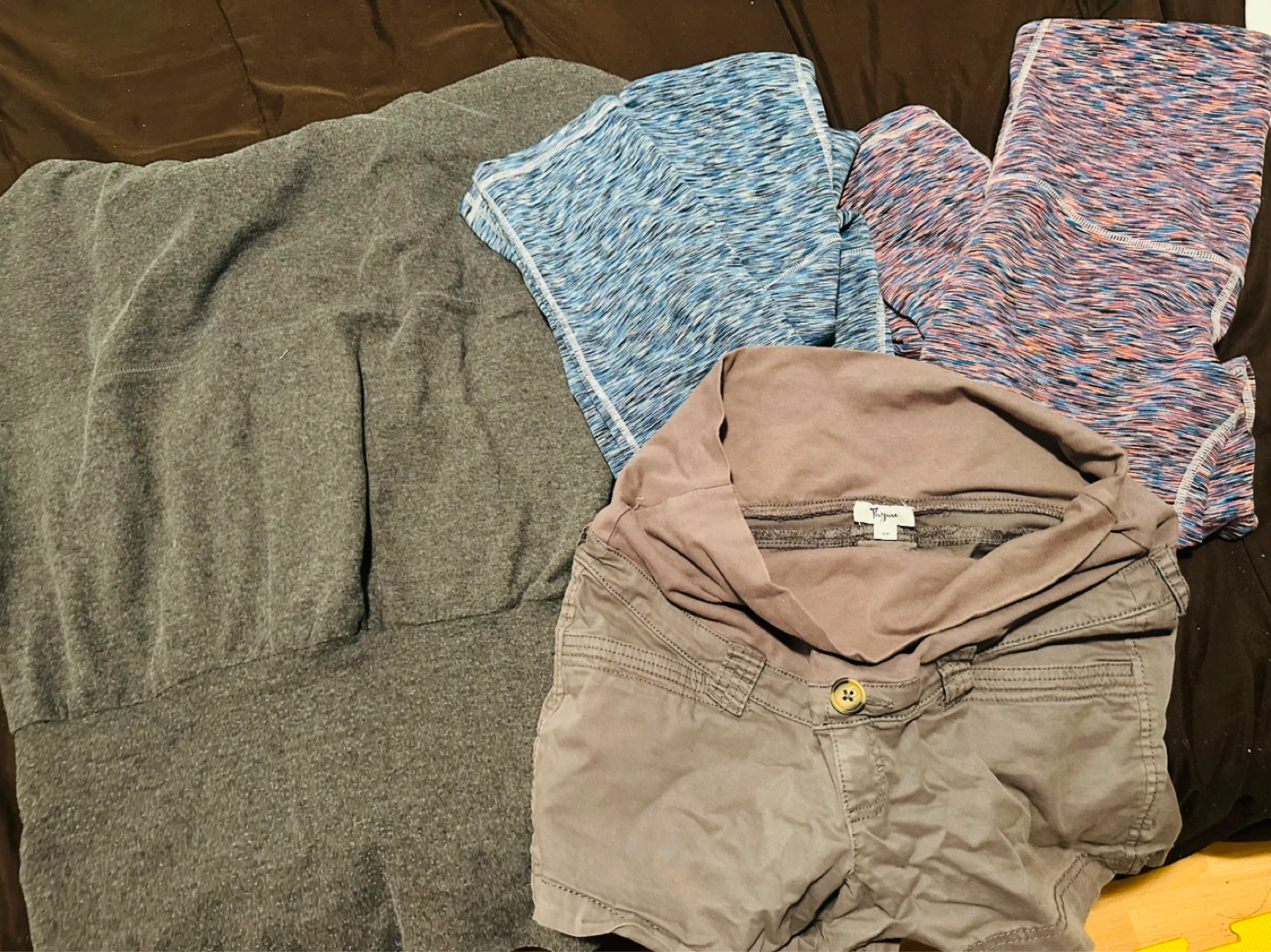 Maternity Shorts, hoodie and maternity Pants Bundle
