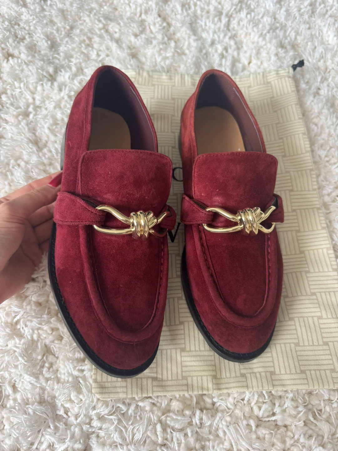BV Suede Loafers - Burgundy - photo 3